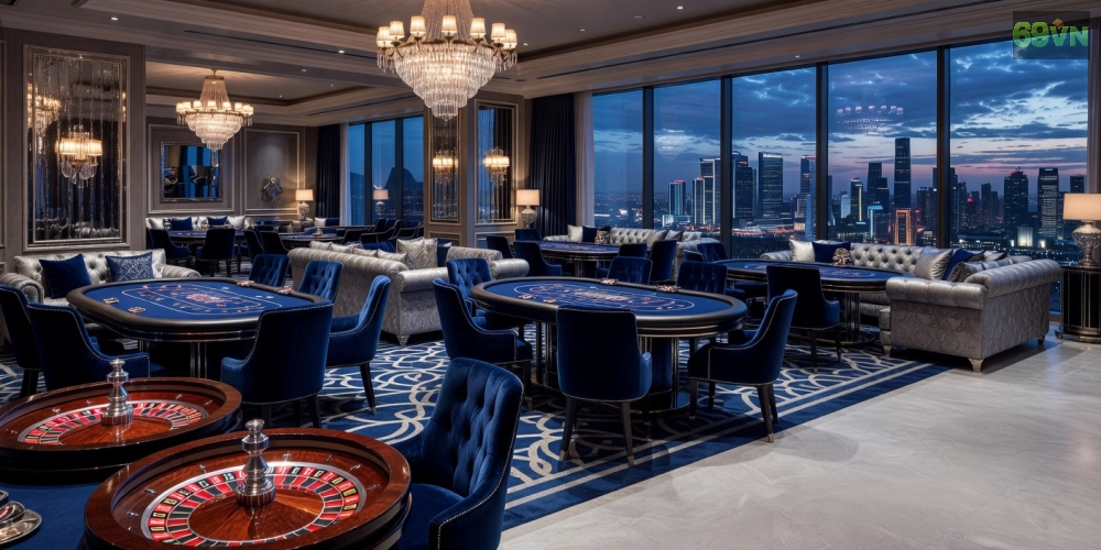 Hình ảnh nội thất sang trọng của Royal Vegas VN trong hotels with casinos 69vn